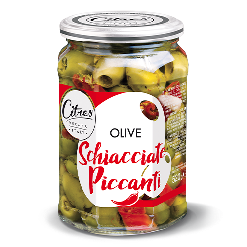 Csípős Zöld Olívabogyó 520gr Citres