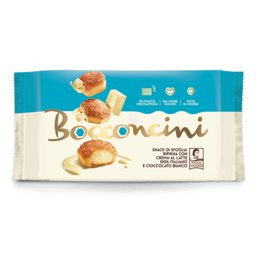 Bocconcini tejszínnel és fehér csokoládéval 100gr Vincenzi