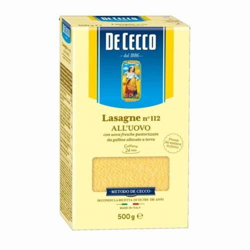Lasagne all’Uovo n 112- Tojásos Lasagne 500gr De Cecco
