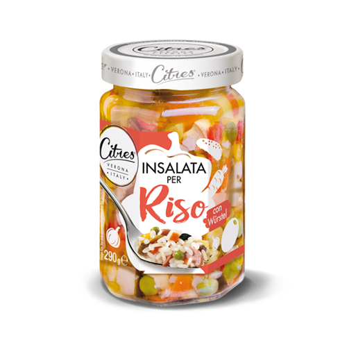 Zöldséges feltét virslivel rizssalátához 290gr Citres