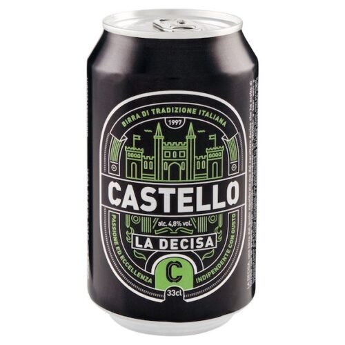 Birra Castello la Decisa sör 0,33L 4,8% Doboz  (24db/csom)
