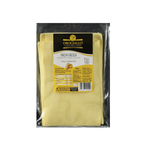 Friss Tészta Tojásos Lasagne 500gr Orogiallo - Kiszállítás csak Budapesten/Pest Vármegyében