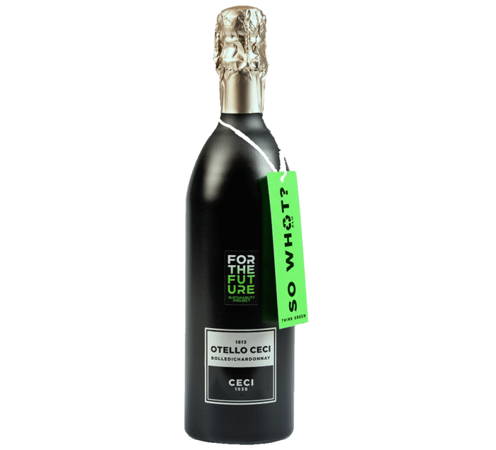 Spumante Brut Otello Bolle di Chardonnay  “For the future” Cantine Ceci (alumínium palack)
