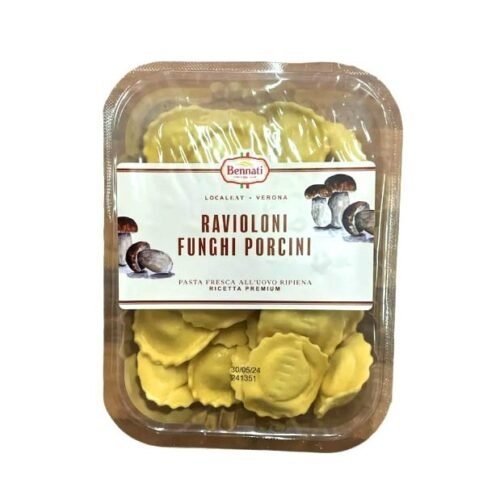 Friss tészta ravioloni vargánya gombás 250gr Bennati - Kiszállítás csak Budapesten/Pest Vármegyében
