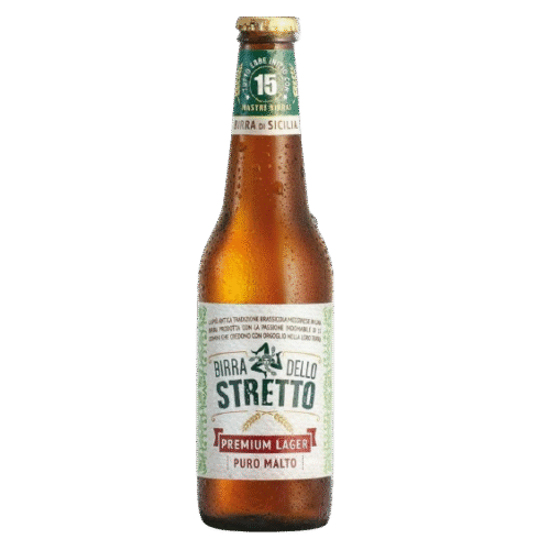 Birra dello Stretto Premium Lager Sör 0,33L 5% (449Ft x 1db) - 24db/csom - Birrificio Messina